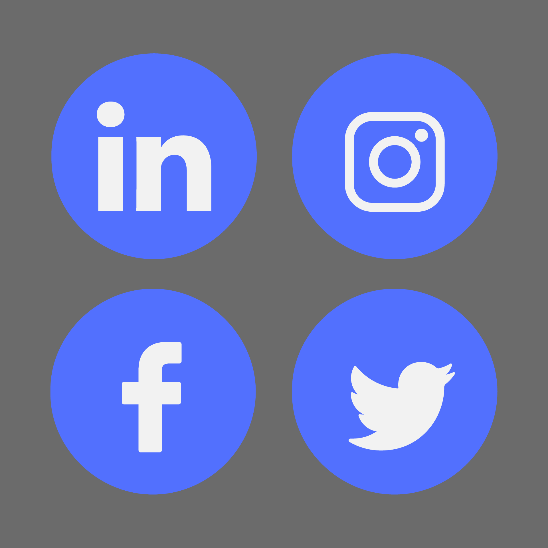 Social media platform icons